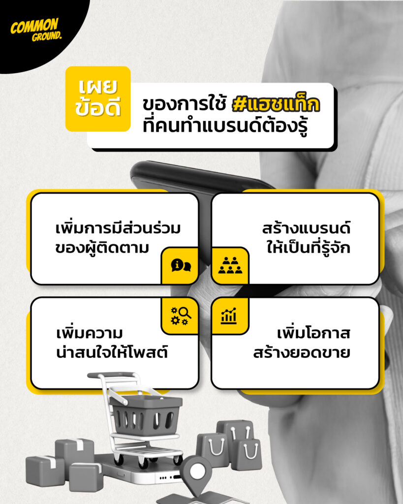การใช้แฮชแท็กอย่างมีประสิทธิภาพในบริบทของไทย (จำนวน คำเฉพาะ และเทรนด์)